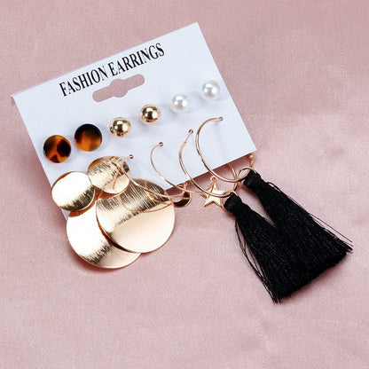 Multi Color Tassel Earrings