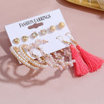 Multi Color Tassel Earrings