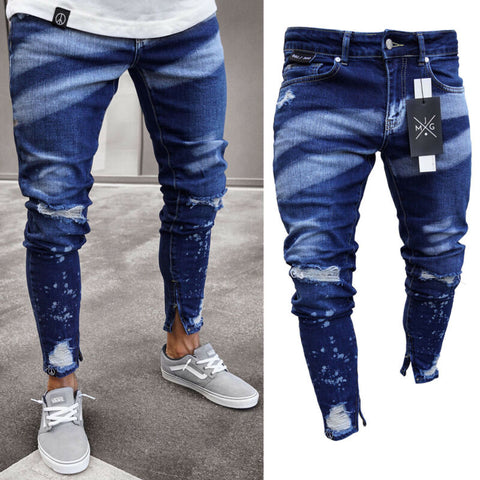 New Style Frayed Ripped Jeans