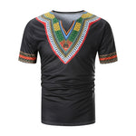 African Print Short Sleeve T-Shirt