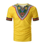 African Print Short Sleeve T-Shirt