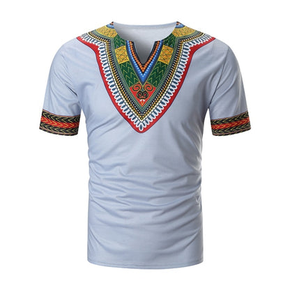 African Print Short Sleeve T-Shirt