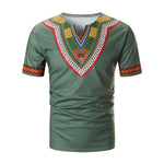 African Print Short Sleeve T-Shirt