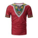 African Print Short Sleeve T-Shirt