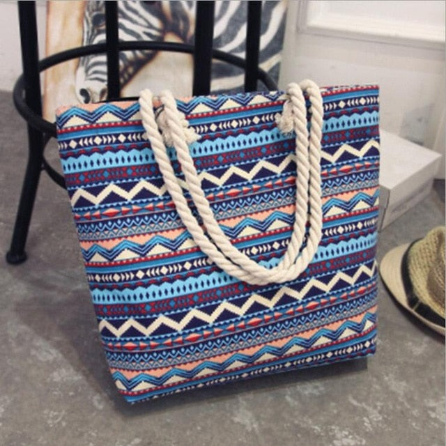 Multi Color Large Shoulder Bag
