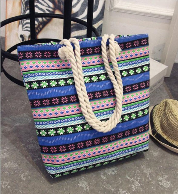 Multi Color Large Shoulder Bag