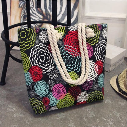 Multi Color Large Shoulder Bag
