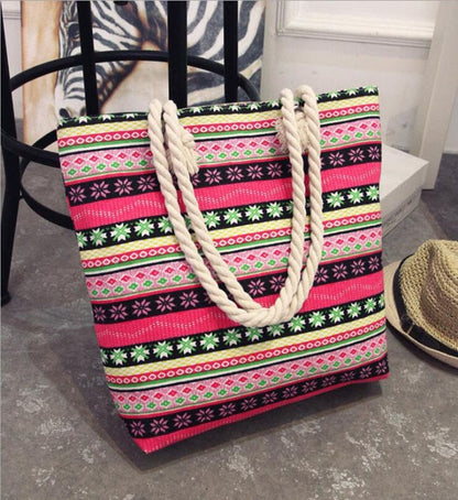 Multi Color Large Shoulder Bag