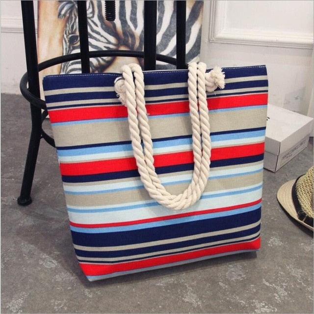 Multi Color Large Shoulder Bag