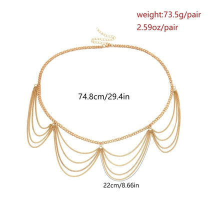 Fashion Metal Chain Hip Belt