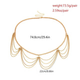 Fashion Metal Chain Hip Belt
