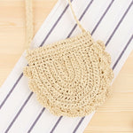 Vintage Round Straw Beach Bag