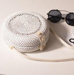 Round Straw Shoulder Bag