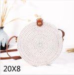 Round Straw Shoulder Bag