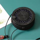 Round Straw Shoulder Bag