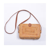 Round Straw Shoulder Bag