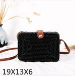Round Straw Shoulder Bag