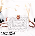 Round Straw Shoulder Bag