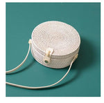 Round Straw Shoulder Bag