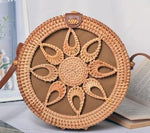 Round Straw Shoulder Bag