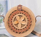 Round Straw Shoulder Bag