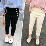 Girl's Elastic Jean Pants