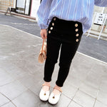 Girl's Elastic Jean Pants