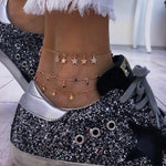 Layered Pendant Chain Ankle Bracelet ( 18 Designs)