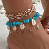 Layered Pendant Chain Ankle Bracelet ( 18 Designs)