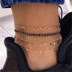 Layered Pendant Chain Ankle Bracelet ( 18 Designs)