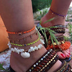 Layered Pendant Chain Ankle Bracelet ( 18 Designs)