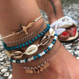 Layered Pendant Chain Ankle Bracelet ( 18 Designs)