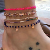 Layered Pendant Chain Ankle Bracelet ( 18 Designs)