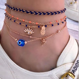 Layered Pendant Chain Ankle Bracelet ( 18 Designs)