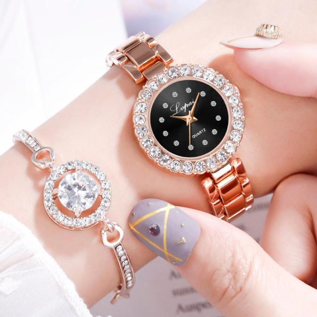Geometric Luxury Bracelet And Watch Set