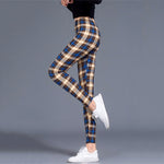 Plaid Push Up Leggings