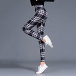 Plaid Push Up Leggings