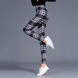 Plaid Push Up Leggings