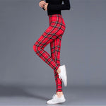 Plaid Push Up Leggings