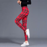 Plaid Push Up Leggings