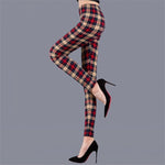 Plaid Push Up Leggings