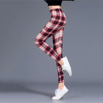 Plaid Push Up Leggings