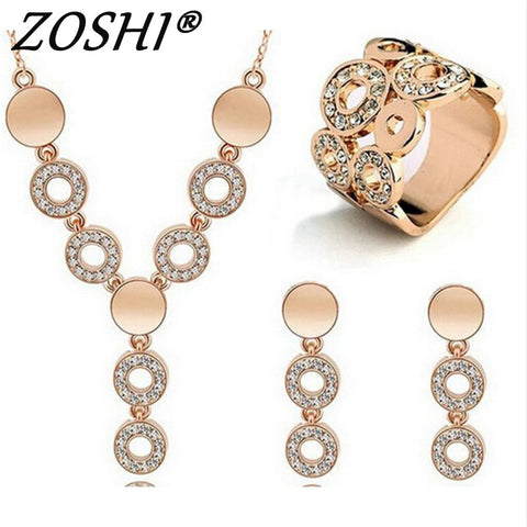 Classy Sparking Crystal Jewelry Set