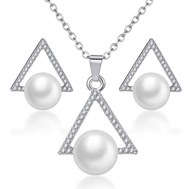 Classy Sparking Crystal Jewelry Set