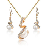 Classy Sparking Crystal Jewelry Set