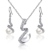 Classy Sparking Crystal Jewelry Set