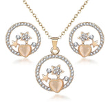 Classy Sparking Crystal Jewelry Set