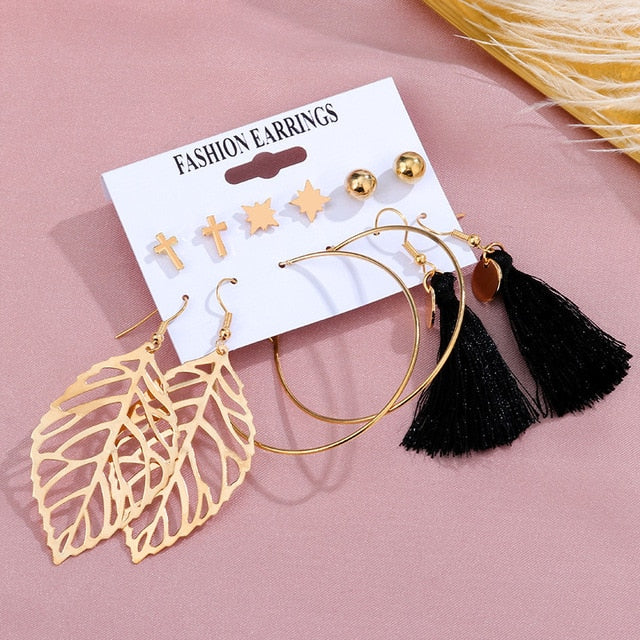 Multi Color Tassel Earrings