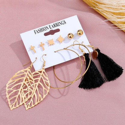 Multi Color Tassel Earrings