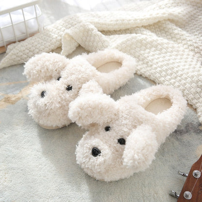 Cute Lucky Dog Anime Home Slippers Women